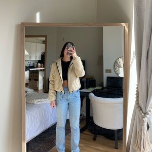 Tan Corduroy Puffer Coat